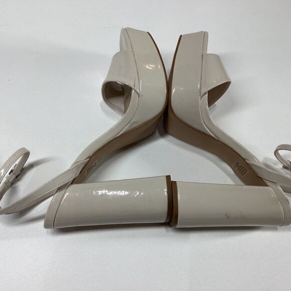 Steve‎ Madden lessa Patent leather open toe ankle strap Block heel sandal - Picture 8 of 16